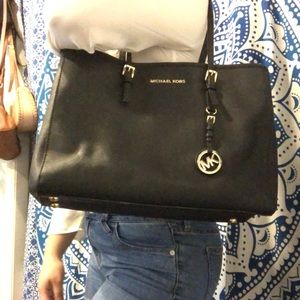 Michael Kors Saffiano Black Tote